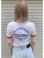 オンヌ(onnu) まろやかベージュ×切りっぱなしボブ