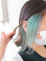 デビュー ヘアーメイク&nbsp;インナーカラー【ミントグリーン】