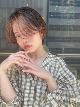 イトシテ 前髪インナーカラー×ボブルフ【担当ジントモヒト】