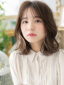 カバーヘアアンドスパ ブリス 浦和(COVER HAIR&SPA bliss) 韓国風イヤリングカラー小顔エアリーミディTb3浦和20代30代40代