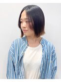 【松戸　石山】外はね切りっぱなしボブ前髪なし10代20代