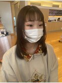 顔まわりレイヤー ちゃらっとストレート