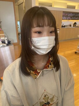 カッツ 東尾道店(CUT S) 顔まわりレイヤー ちゃらっとストレート