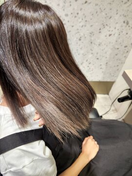 チュエベルパーチ 髪質改善斜めバング前髪チョコレートボブウルフプリカール