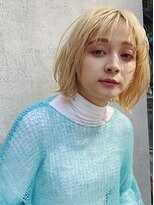 ネオリーブ アンド 渋谷店(Neolive &)&nbsp;斜めバング/グレージュカラー/シルキーベージュ/韓国/渋谷