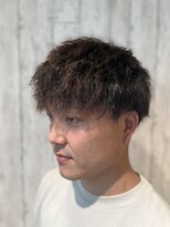 ヘアサロン フラット(hair salon flat) メンズパーマツイストスパイラルパーマ束感爽やかパーマ