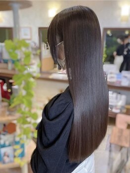 ヘアメイク ミチ 富田店(HAIRMAKE MICHI)の写真/毎朝ノンブローが叶う◇ストレートの常識を覆す最高峰の髪質改善MENU酸性ストレート『艶（エン）』が登場！