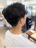 【山田】刈り上げツーブロメンズ無造作パーマ