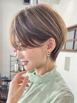 ハルキミナト ジャパン トウキョウ(HARUKI MINATO japan TOKYO) 30代40代50代耳かけショート前髪なしハンサムショートカット9508