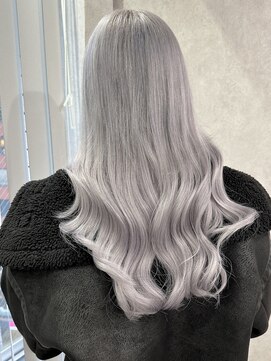 ロウル 渋谷(LOWRL) ホワイトラベンダー/ケアブリーチ/シールエクステ80枚