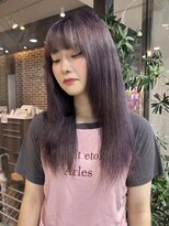 ヘアーアンドメイク ビス(HAIR&MAKE bis)&nbsp;色落ちまで綺麗なラベンダーカラー♪【唐木彩華】