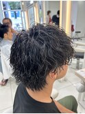 波巻きスパイラルパーマシャドウパーマツイストスパイラルパーマ
