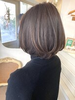 シェノン 赤羽店(CHAINON)&nbsp;ミセスまるみナチュラルショート黒髪ボブ40代50代赤羽美容室