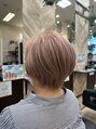 ファーストクラス 今市店&nbsp;イルミナカラー☆ショートスタイルホワイトピンク♪