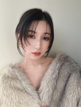 ユー(juu.) 【juu./星ヶ丘】navy greige×韓国風シースルーバング