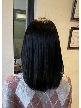 ココカラヘアー ニコ(cococara hair nico) ロング/ブラックカラー/レイヤー