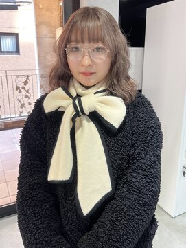 ゲームバイアランスミシー 心斎橋(GAME by Alan Smithee) ミルクティーベージュ/ハイトーン／ブリーチカラー