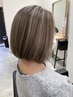 生え癖改善カット+白髪ぼかしハイライト+髪質改善トリートメント+ヘッドスパ