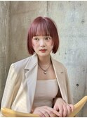 美髪切っぱなしボブストレート