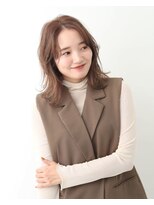 ティーシースペース 元住吉店(T.C.SPACE)&nbsp;ミディアムレイヤー × ニュアンスパーマ