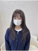 レイヤーカット×透明感カラー
