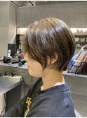 【croix】オトナヌーディーボブ×アッシュベージュカラー