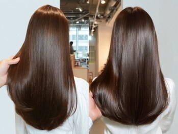 シュモレ フェリーク 検見川店の写真/まるで素髪のような艶とまとまり◎毎日扱いやすい美髪に[新検見川/新検見川駅/縮毛矯正/髪質改善/白髪染め]