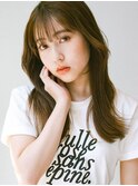 大人可愛いロング20代30代◎前髪あり透明感ベージュカラー越谷