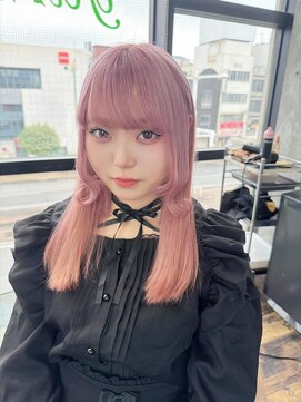 ガルボ ヘアー(garbo hair) 女の子の憧れ儚いペールピンクヘア