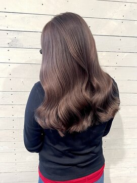 ルノン フィージュ(LUNON fieju) 黒髪クラゲヘアーオリーブグレー小顔ココアベージュ