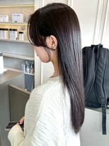 セプト 天神大名(SEPT.) アッシュブラック 地毛風 髪質改善 ストレート 顔周りカット