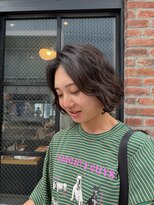 オーガニック アトリエ 大宮(organic+atelier)&nbsp;大人ミニボブパーマ/朝楽/ブリーチなしカラー/夏カラー/小顔