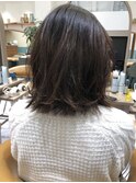 アッシュブラウン・ふわミディ・似合わせカット〈深味信也〉