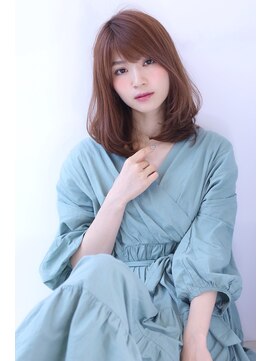 オーロ 宝塚店(ORO) ことりベージュローライト大人かわいい小顔スリークボブ大人ボブ