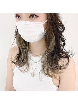 アミティー(amity) 【amity tae】アッシュベージュ系フェイスフレーミングカラー*