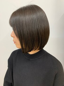 フィル 横浜(fil) ツヤボブ_暗めカラーグランマッシュデザインカラー