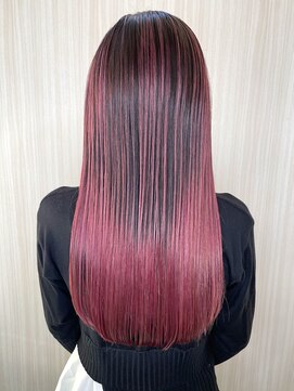 アンジュ グリーンパーク店(ange) バレイヤージュ/バイオレットピンク