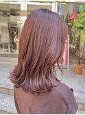 ヘアーメイクオズ&金あゆみ ピンクオレンジベージュ
