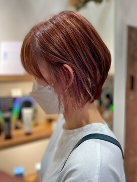 リミックス 南国店(remix) モーブピンクウルフボブ