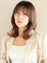 アフロート ギンザ(AFLOAT GINZA)&nbsp;大人可愛い20代30代40代　くびれ外はねレイヤーミディアム