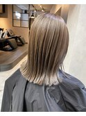 グレーベージュニュアンスカラーアッシュミルクティー