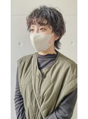 ショートウルフ /髪質改善縮毛矯正/髪質改善/韓国風/韓国ヘア