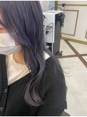 パープル×グレー