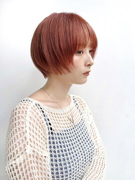 トルネード(TORNADO) 大人ショート前髪ありフェイスレイヤー丸み丸顔面長ひし形K0727
