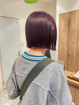 ヘアー テクニカ(hair Technica) ブリーチなし♪ダブルカラーでピンクパープル♪