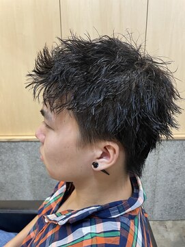 ニアウ 伊勢崎連取店(Niau) メンズスパイキーショートツイストパーマ