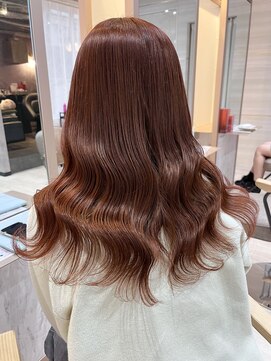 エルバイラビス 大宮(elu by lovis) 《chihina》カシスオレンジ/ダブルカラー/艶カラー/イメチェン