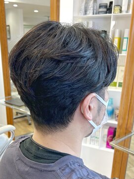 ヘッズ 本八幡店(HEADS) MEN'S HAIR センターパート ツイストスパイラル コンマヘア
