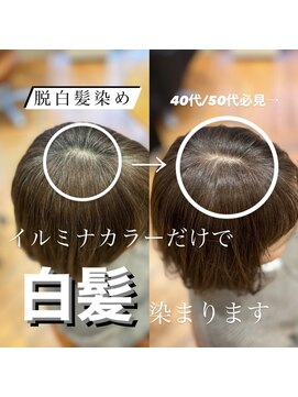 ビュートリアム265(BEAUTRIUM 265) 40代50代/白髪ぼかし/白髪染め/銀座/レイヤー/野川