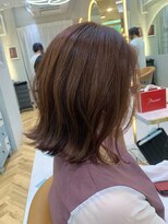 ロンドプランタン 恵比寿(Lond Printemps) 大人かわいいワンレン切りっぱなしくびれボブ